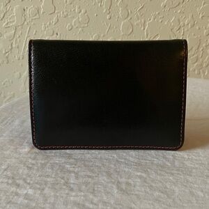 Tusk: Black Leather Card Holder-